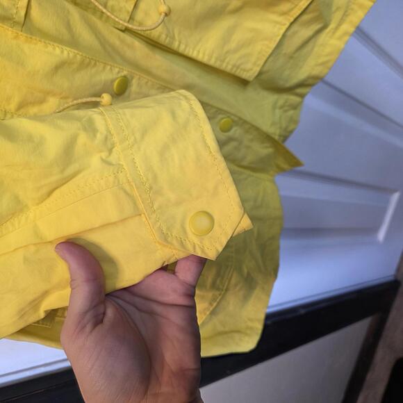 J.Crew Women's Lightweight Yellow Hooded Jacket -Medium - Picture 4 of 9